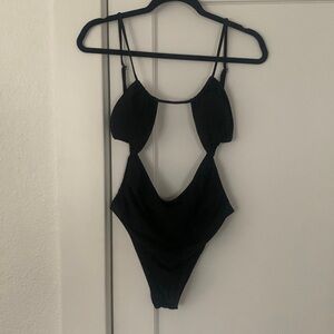 Women's One Piece Swimsuit Tummy Control Bathing Suit in bag.